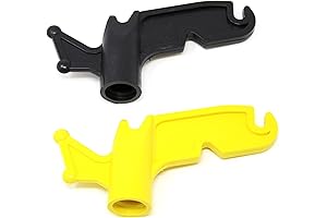 Black & Yellow Plastic Utility Handy Hook - Screw on Pole Attachment Hook