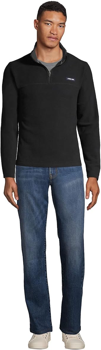 Lands' End Men's Anyweather Fleece Quarter Zip Pullover