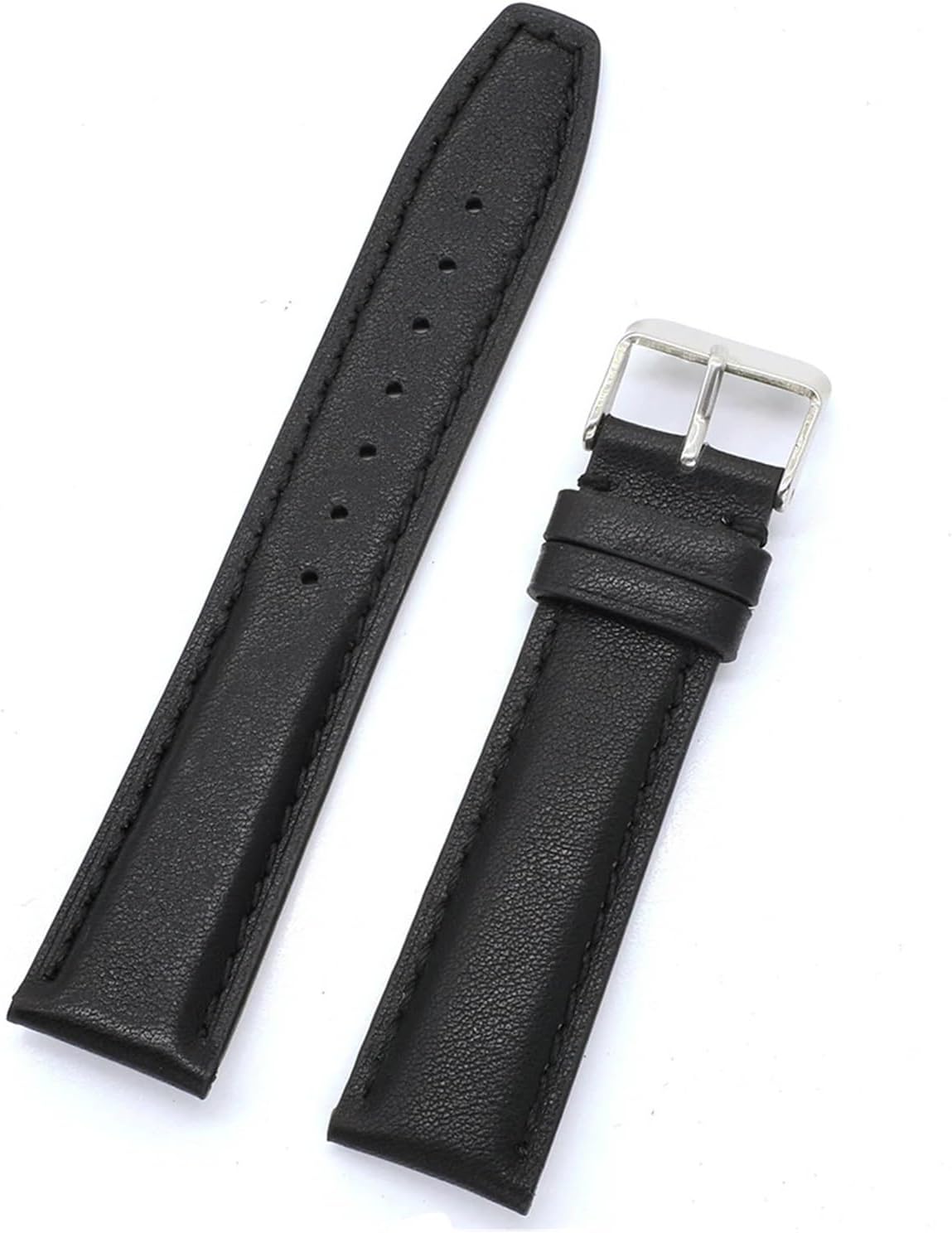 XILILHC Vintage Soft Genuine Leather Watchband Black Blue Brown 20mm Watch Strap Wristband Replacement Accessories Bracelets For Men
