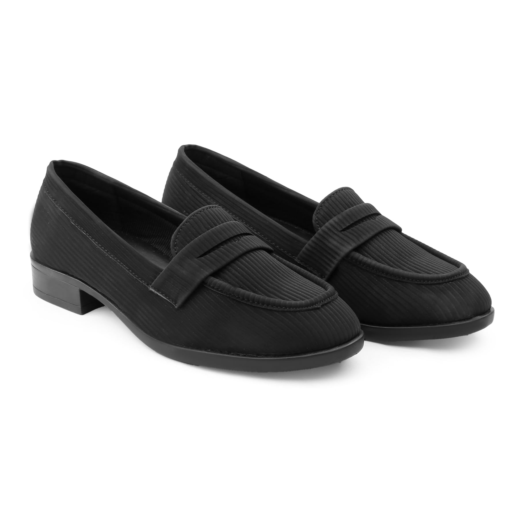 yuvrato baxi Women's Formal Faux Leather Slip On Loafers and Moccasin Dress Shoes with Penny Style and Durable TPR Sole.-picture-31