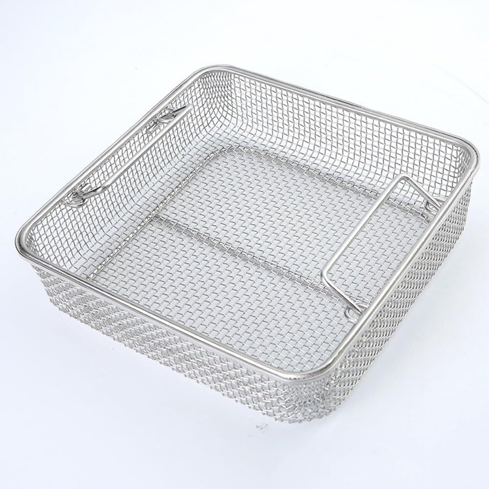 Bandejas de esterilización Instrumentos médicos, cestas Acero Inoxidable 304(25cm*15cm*7cm)