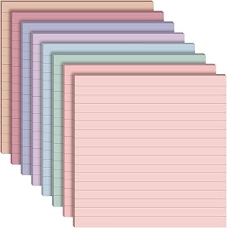 8 Pads Big Sticky Notes 11 x 11 Inch Lined Jumbo Large Sticky Notes for ...