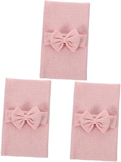 Toddmomy 3 Conjuntos De Adereços De Envoltório Recém-Nascido Poliéster Europeu E Americano Rosa Bebê