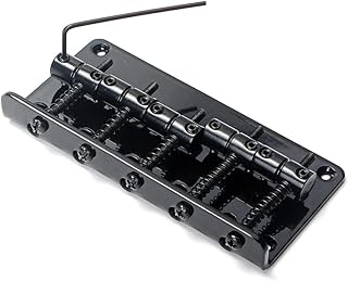 VICASKY Substituição De Instrumento Musical 1 Conjunto De Substituição De Instrumento Musical De 5 Cordas Ponte De Guitarra Placa De Ponte De Sela Banqiao Acessórios De Baixo