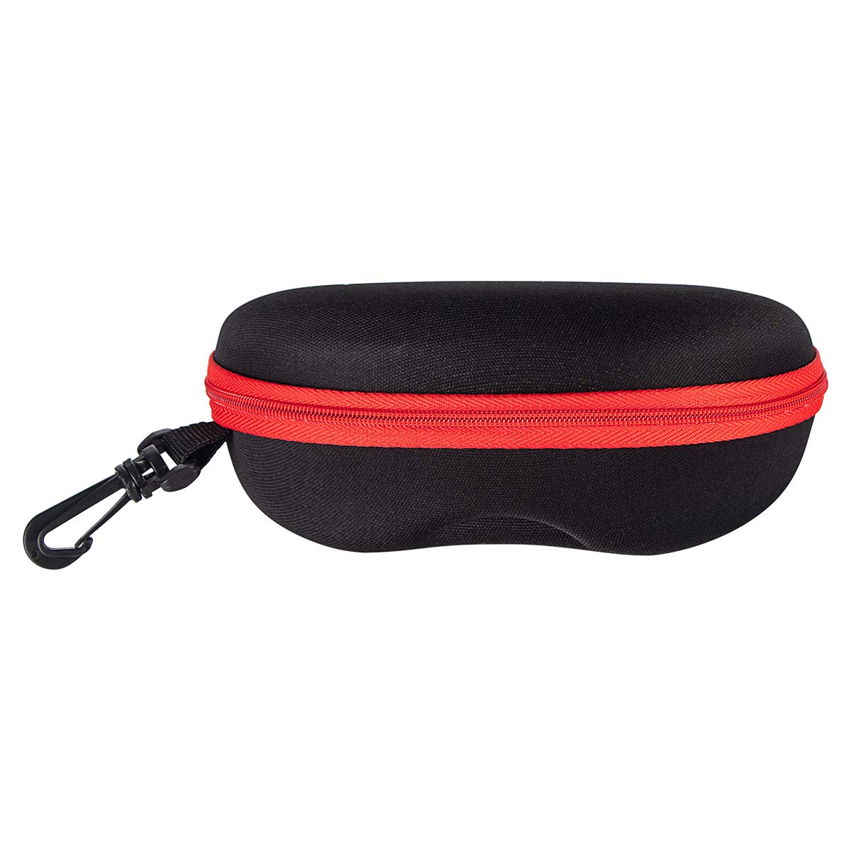 PG6 Zipper Shell Sunglasses Glasses Case with Belt Loop, Clip, Plastic Carabiner Hook