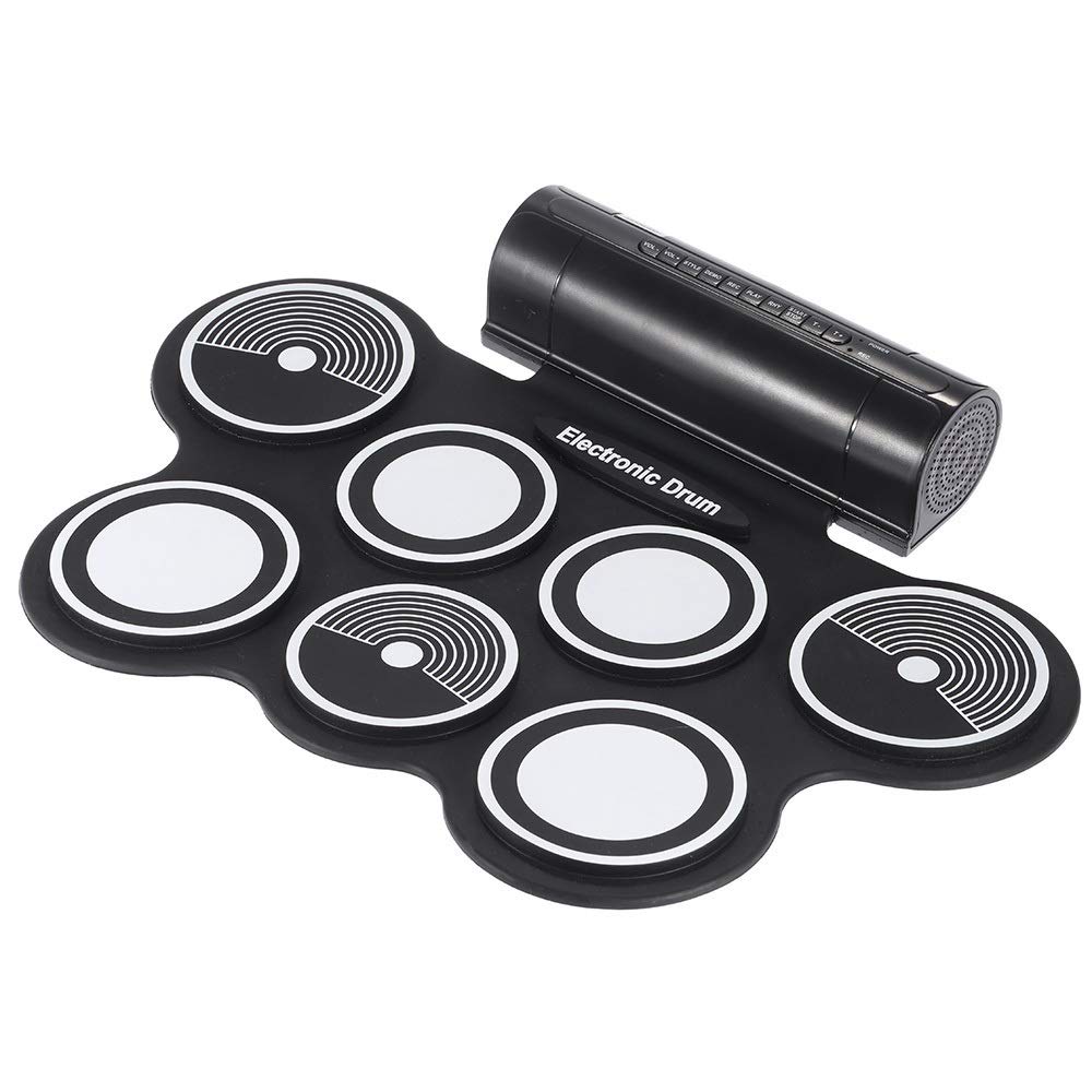 Batteria Elettronica Silicone Electronic Drum Pad Kit Portatile Digital USB Roll-up con Pedale da Pedale Drumstore Pieghevole Batteria Elettrica