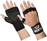 Gants Crossfit manique de Musculation, idéal pour la Gymnastique, Fitness et Barre de Traction, protège Le Poignet pour Homme et Femme