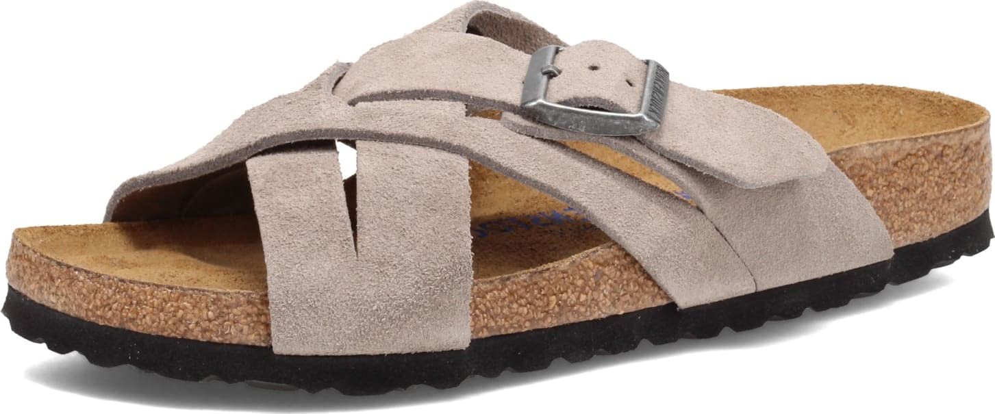 Birkenstock Lugano Soft Footbed Suede Sandals