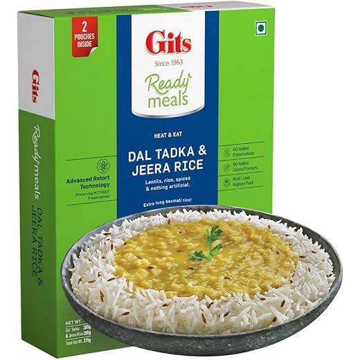 Gits Jeera Rice & Dal Tadka Combo 375g