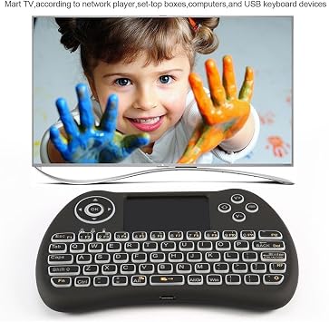 H9 Mini Keyboard,2.4GHz Wireless Keyboard with Touchpad for PC, Smart TV, Android TV Box, HTPC/IPTV,Windows 7 8 10(Not Suport Bluetooth)
