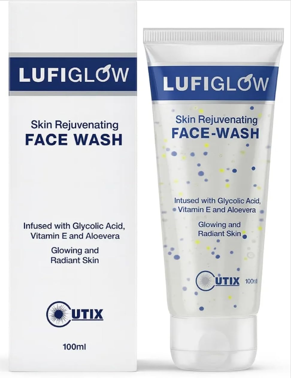 Lufiglow Face Wash 100ml Skin Rejuvenating Infused with Glycolic Acid, Vitamin E and Aloevera, Glowing and Radiant Skin-image-12
