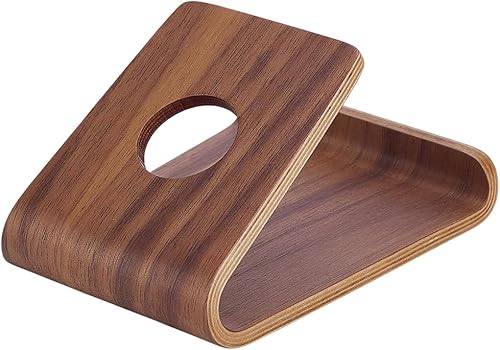 HOBBIESAY Soporte de teléfono celular de madera de nogal Soporte para teléfono inteligente Soporte de escritorio Soporte de teléfono ecológico disponible en Yaxa Colombia