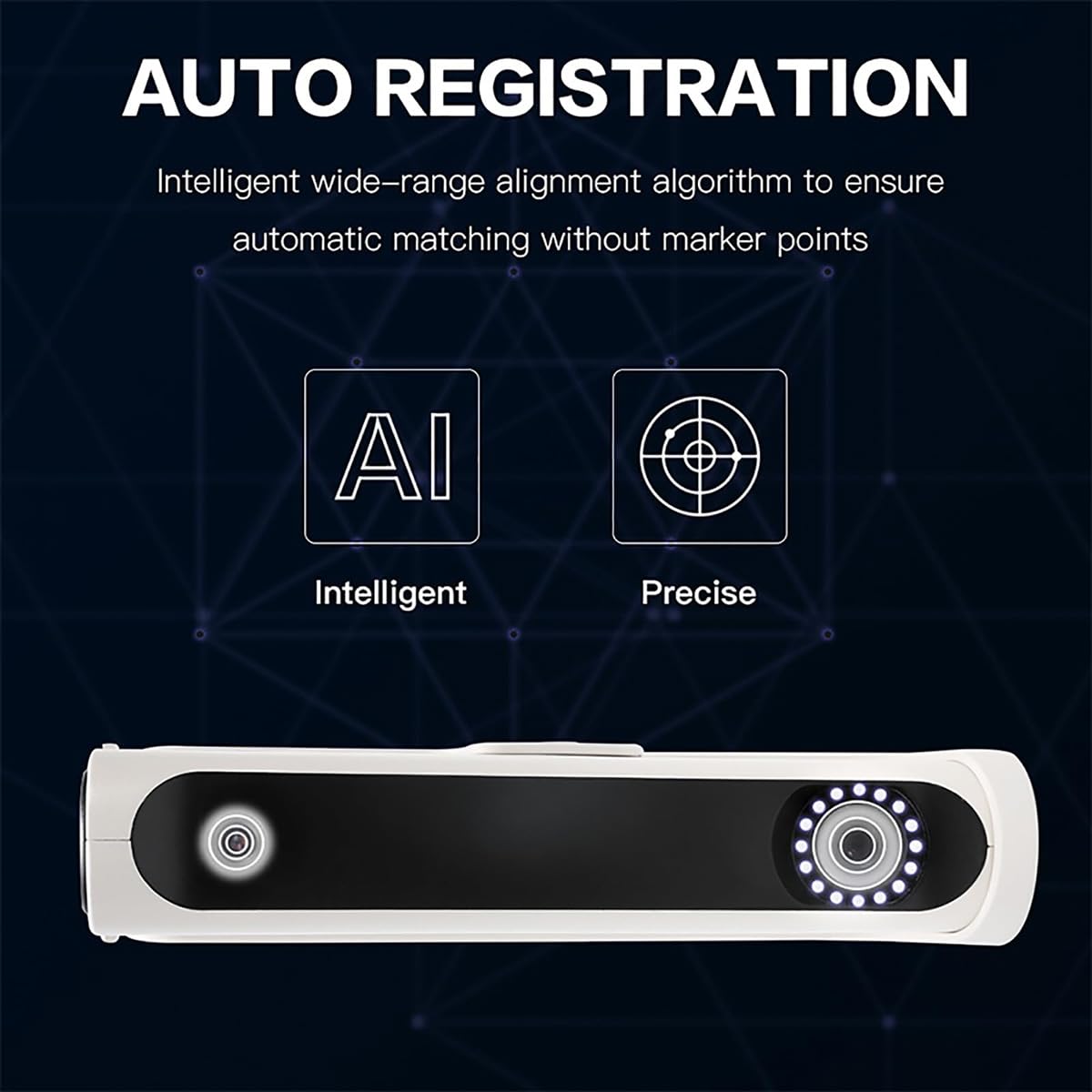 Scanner 3D portable pour l'art et le design de haute précision, capturant la vie en 3D avec une précision de 0,1 mm et une vitesse de 10 fps