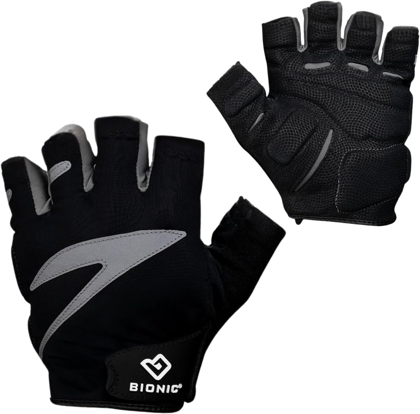 Men's Cycling Gloves Fingerless Black