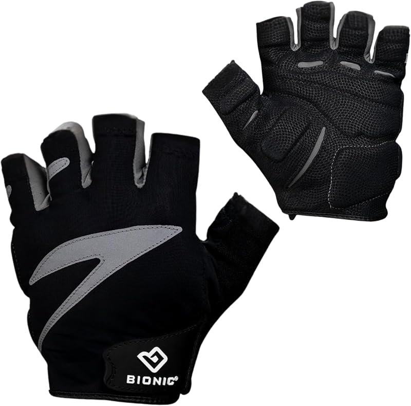 Bionic Men's Cycling Gloves Fingerless Black