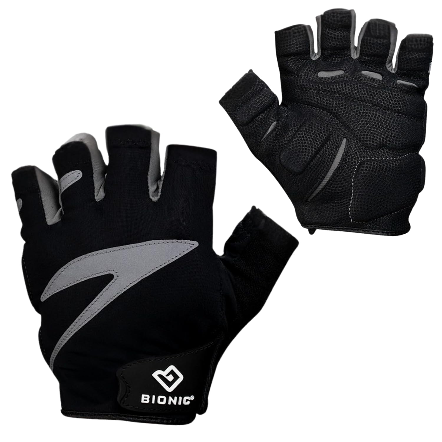 Men's Cycling Gloves Fingerless Black