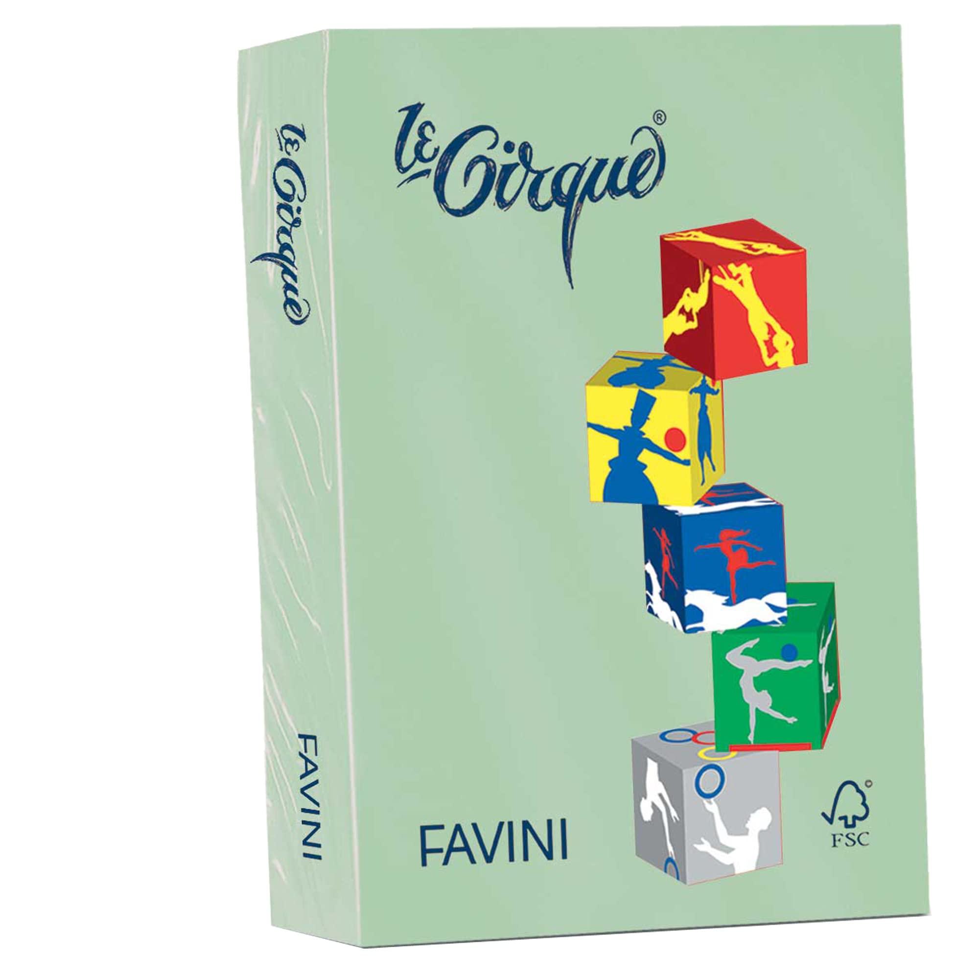 FAVINI carta lecirque a3 80gr 500fg verde pastello 107 favini