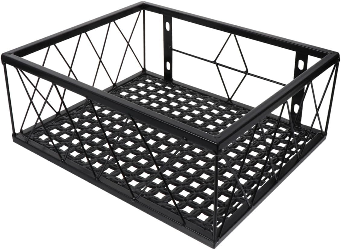1pc Hanging Flower Pot Stand Rack Wall-Mounted Household Shelf for Balcony Kitchen Living Room Simple Design for Easy Plant Display Black