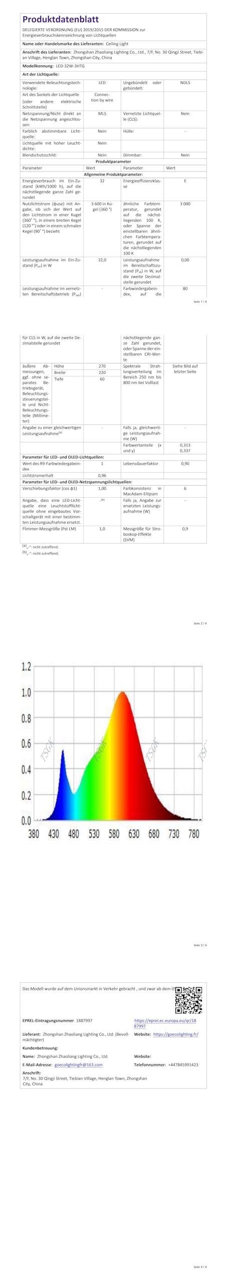 Comely - 2 pezzi Plafoniera LED rotonda a Soffitto, bianche, potenza di 32W, 2350LM, Luce Bianca Calda 3000K, adatta ad od ogni ambiente come: camera da letto, soggiorno, cucina o corridoio
