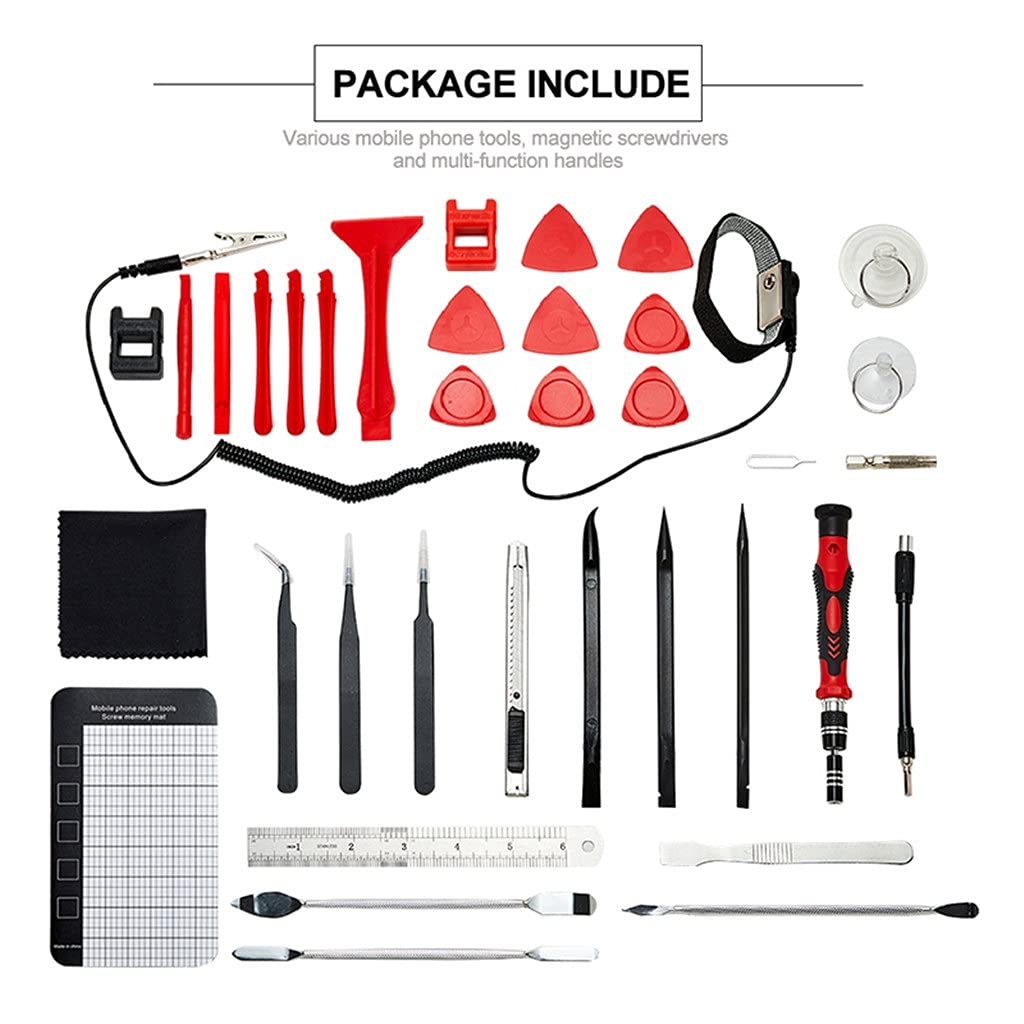 Juego de Destornilladores Torx magnético bits Juego de Puntas de Destornillador de precisión 135 en 1 Kit de Herramientas manuales de reparación para teléfono móvil