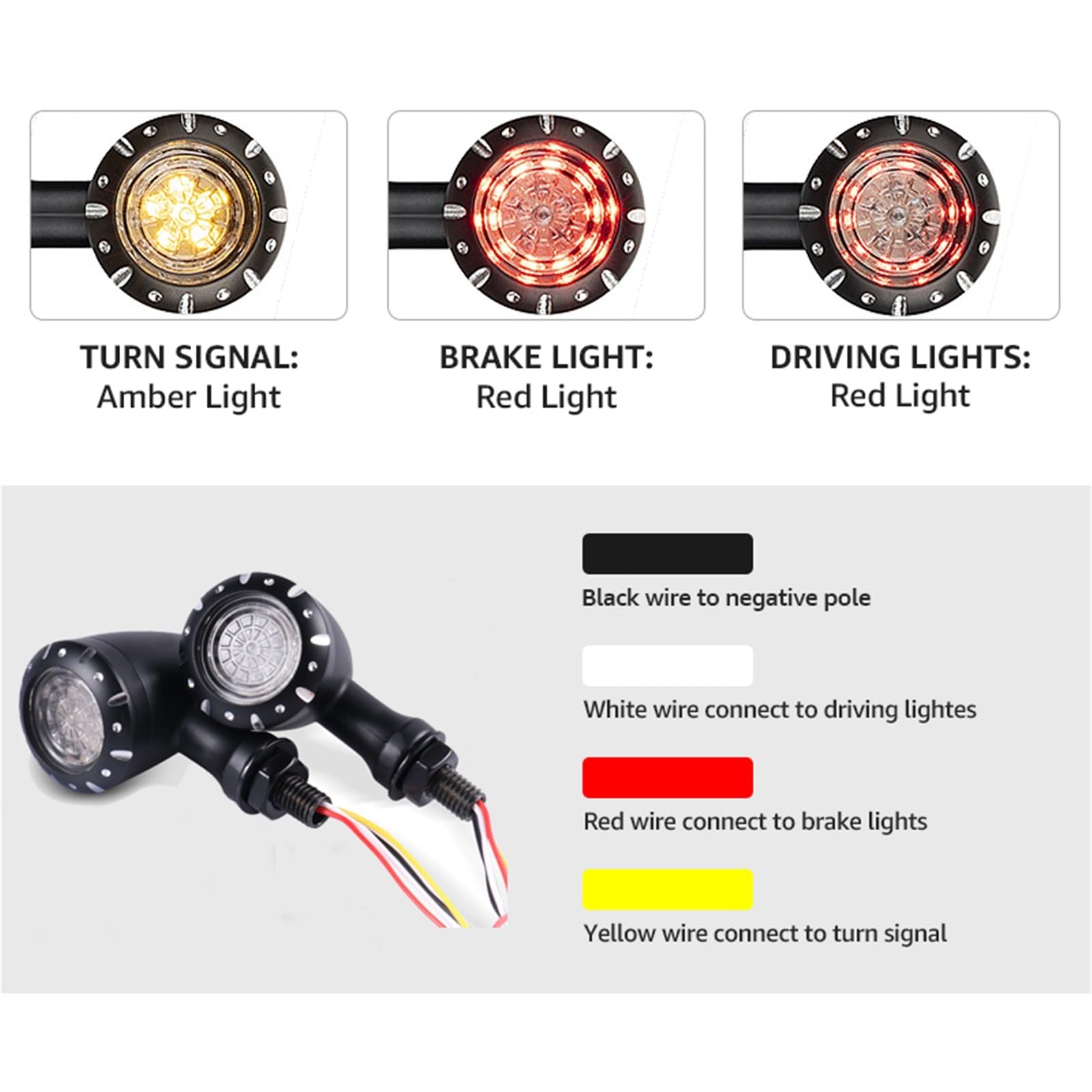 Indicatore Luminoso Per Moto 10mm 12V Di Direzione Lampeggiante Lampada Freno Universale Per KAWASAKI Z900RS ZZR600 Z250 EX250 EX300
