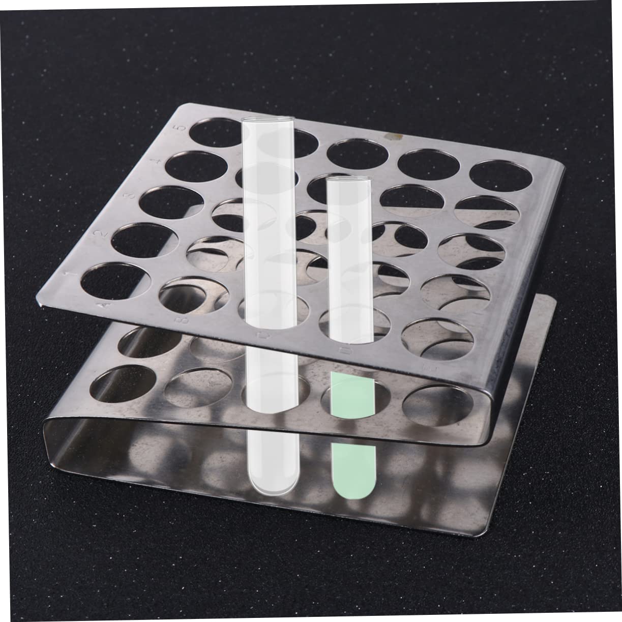 ULTECHNOVO 5 Pezzi 25 Forniture Per Laboratori Scolastici Rack Per Provette Da Laboratorio Vassoio Per Provette Chimica Del Portaprovette Provetta Rack Per Test Di Laboratorio Provette Con