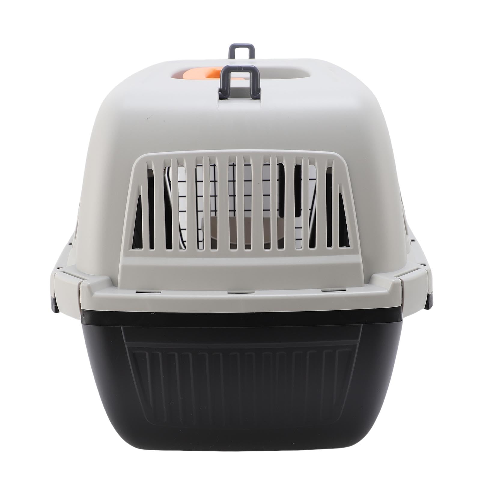 Generic Plastikowy Transporter dla Zwierząt Wygodny i Przestronny Przenośny Transporter dla Psa do Podróży na świeżym Powietrzu, 18,9 X 12,6 X 12,6 Cala (BLACK)