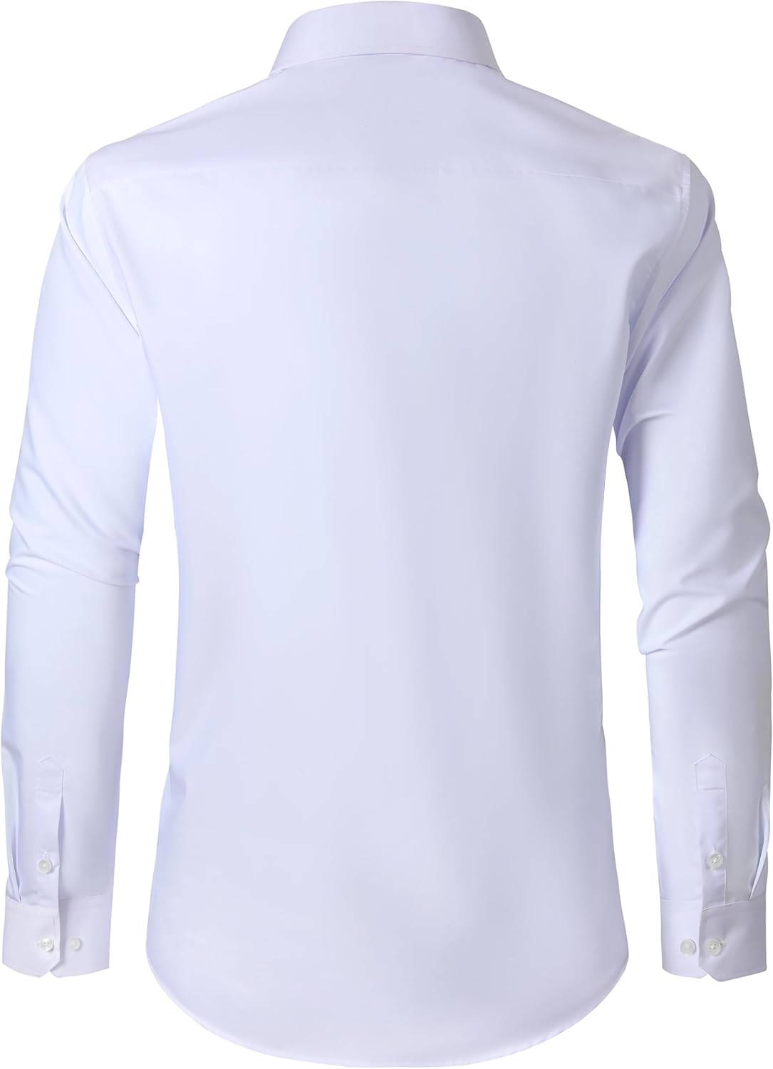 Mens Grade 3.5 Wrinkle-Resistant Dress Shirts Men's Long Sleeve Button Down Work Shirt for Men - Image 3