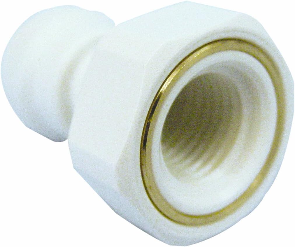 John Guest Speedfit PP450822W 1/4OD by 1/4NPTF Female Adapter, 10-Pack