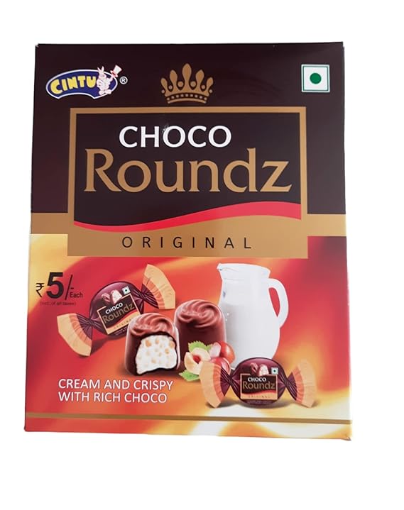 Cintu Choco Roundz Hazelnut Truffles Pack Of 70Pcs Cream and Crispy