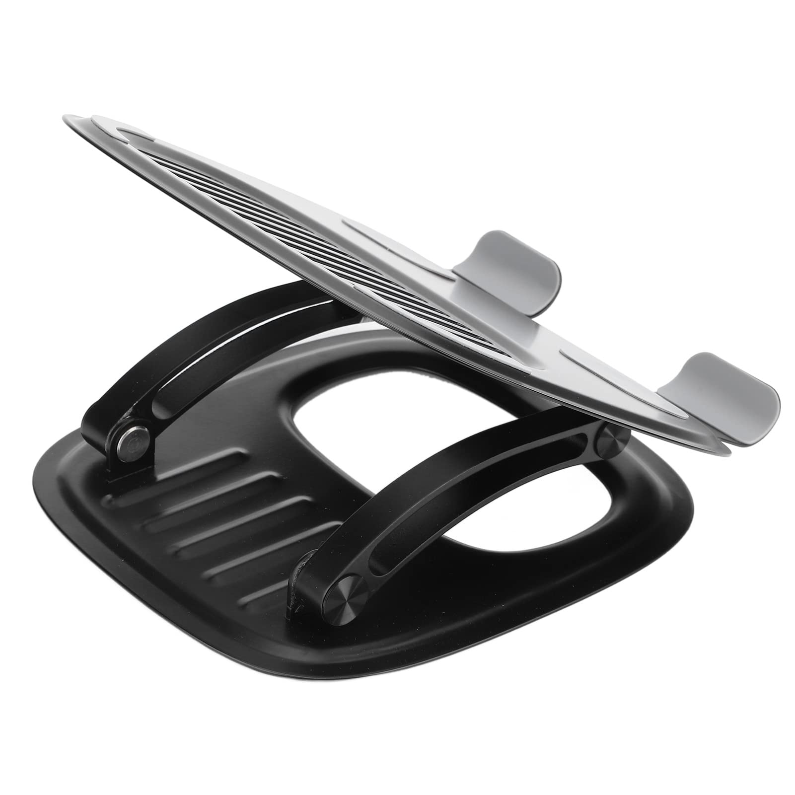 Soporte para portátil de aleación de Aluminio, Altura Ajustable, Plegable, diseño Hueco, para portátiles de 10 a 16 Pulgadas, Color Negro