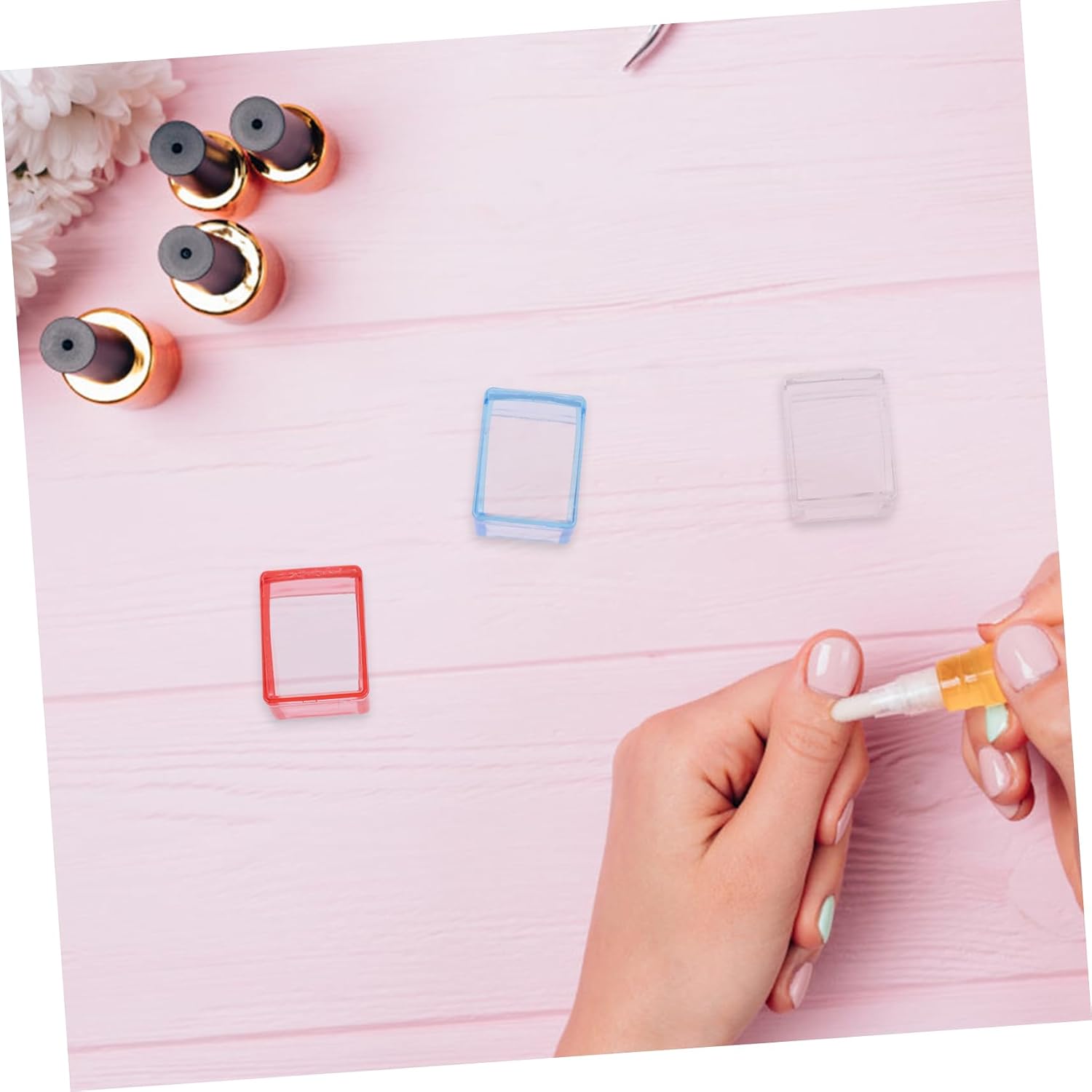 FRCOLOR 12sets Nail Art Stamper Stamping Plates Nail for Easy Manicure Includes and Stamping for Creative Designs