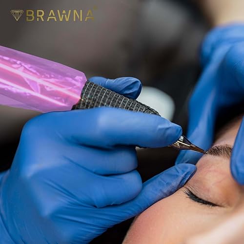 Miniatura 10 de BRAWNA Cubiertas inalámbricas para bolígrafo de máquina PMU - Cubierta de máquina de microagujas - Suministros de PMU - Paquete de 400 - Color -