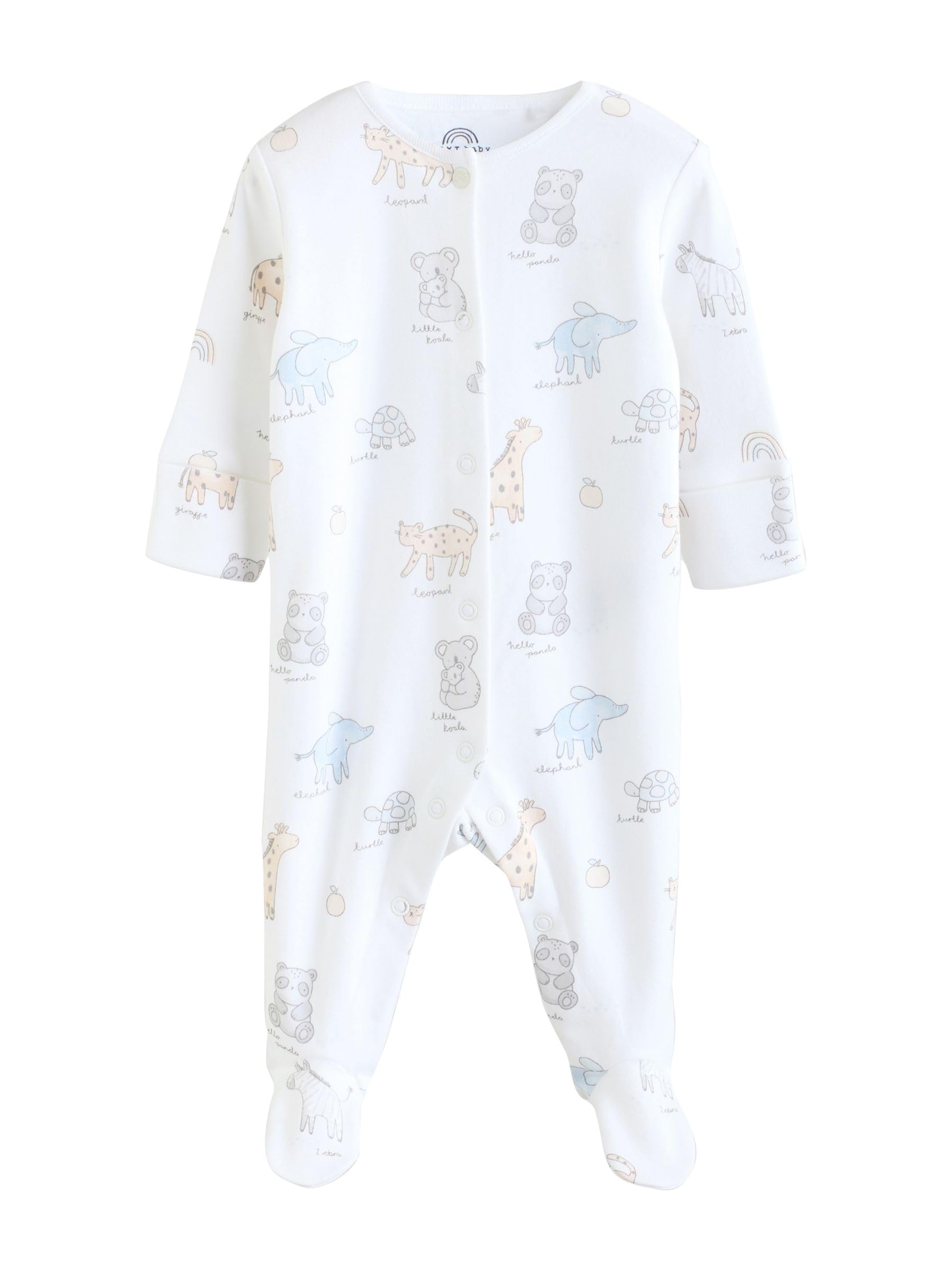NEXT Baby Gerippte Babyschlafanzüge, 3er-Pack