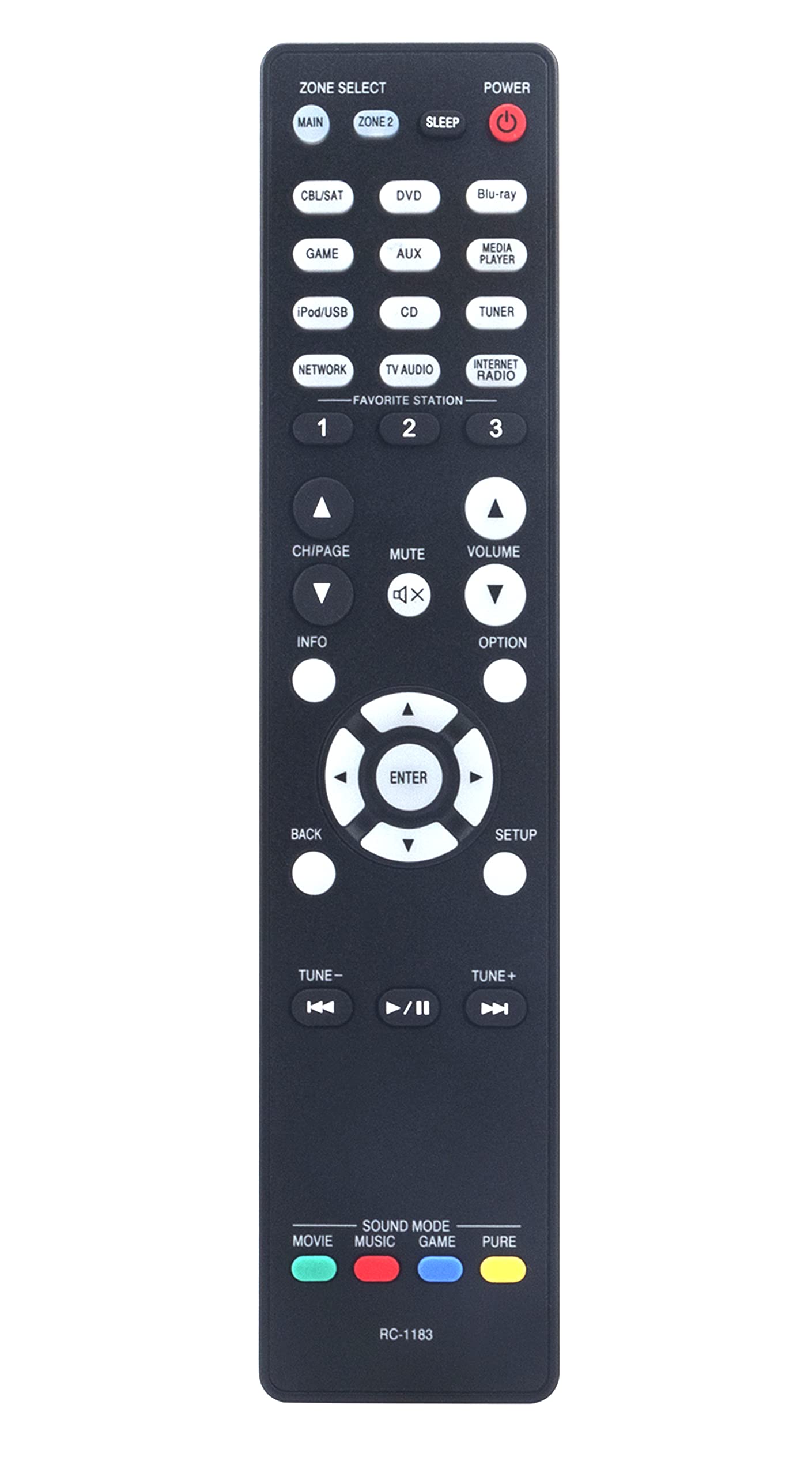 Amazon.com: RC-1183 Replace Remote Control Compatible with Denon