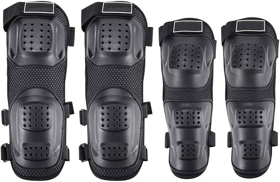 TSWEET Protective Gear Set Elbow Pads and Knee Pads with Adjustable Strap Safety Pad Set for Adult Cycling, Skating, Rollerblading, Scooter Roller