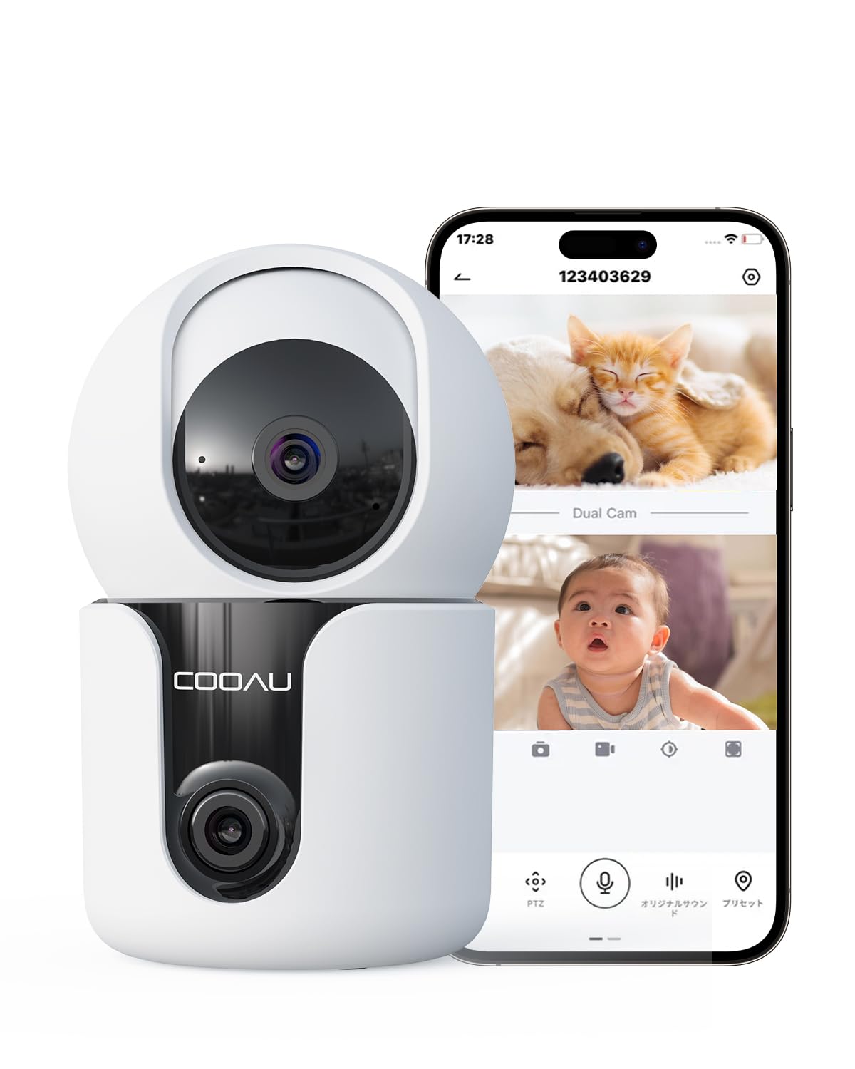 Amazon.co.jp: 【2026新型2レンズ·2in1全方位守る】 COOAU 防犯カメラ Amazon.co.jp: 【2026新型2レンズ·2in1全方位守る】 COOAU 防犯カメラ