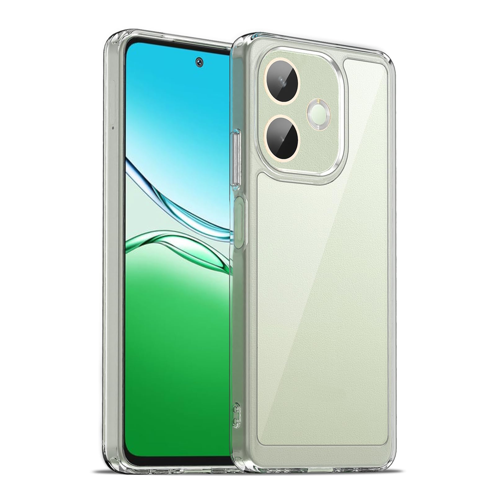 Rojeuinn Coque Pour Oppo A5 Pro Protection Case+1 Pièce Verre Trempé