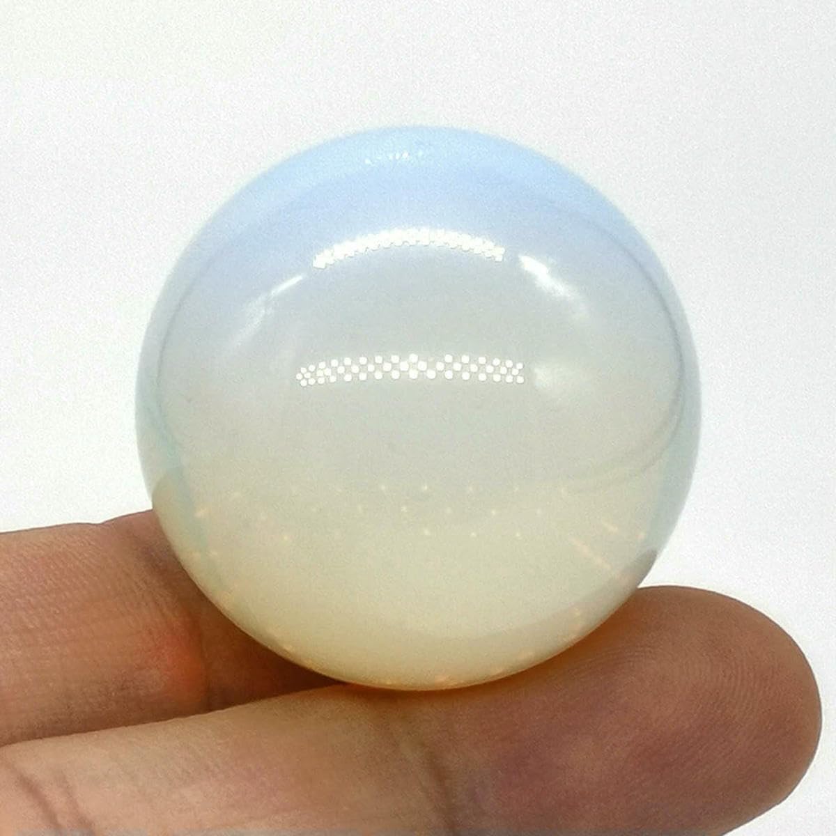 Lnhbz Opalite 30Mm Natural Crystal Ball Polished Globe Amethyst Lazuli Quartz Reiki Feng Shui Sphere Massaging Balls Collectibles Home Decor-10