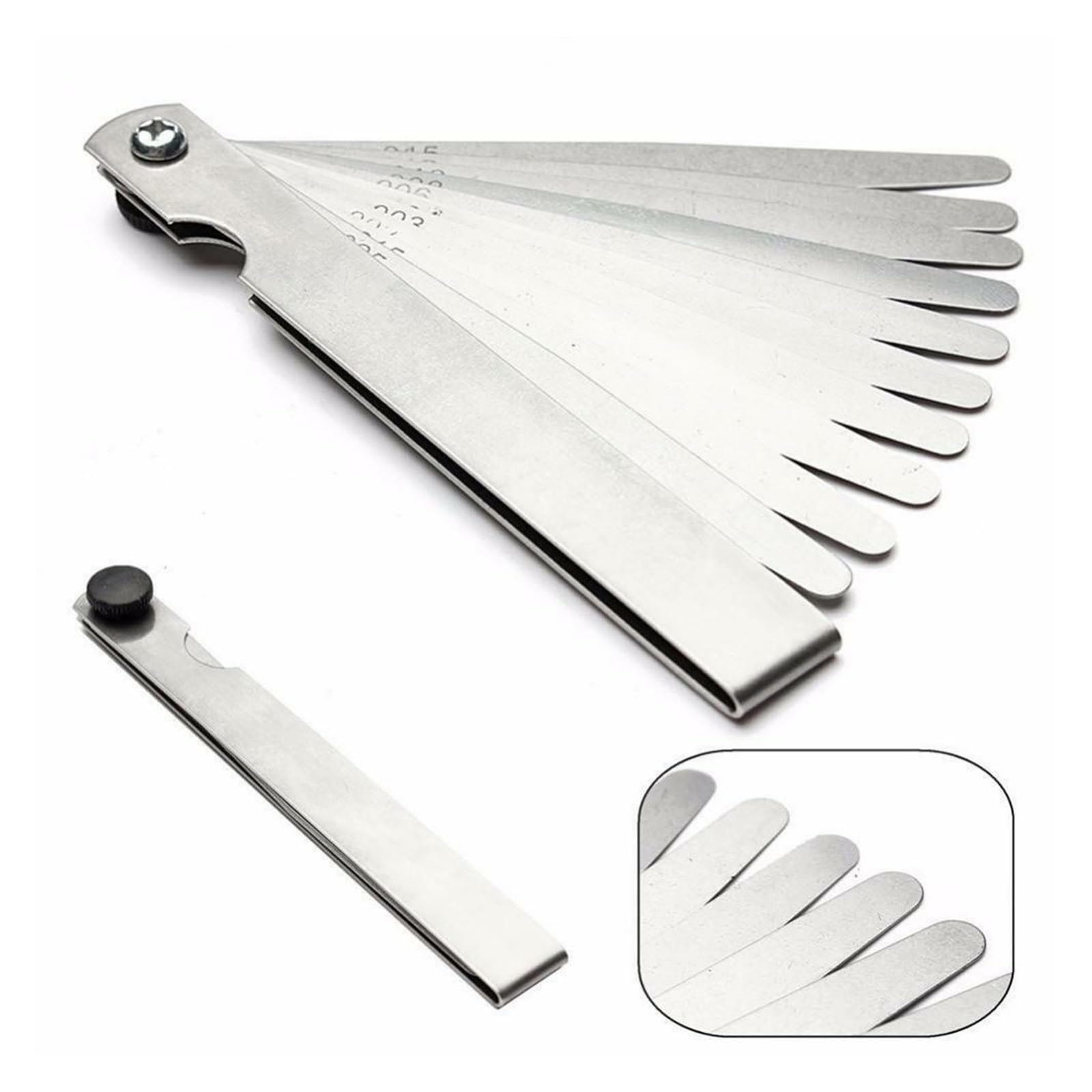 Spessimetro A Lame 17 Pezzi - Doppia Scala Metrica E Imperiale In Acciaio - Foto 13