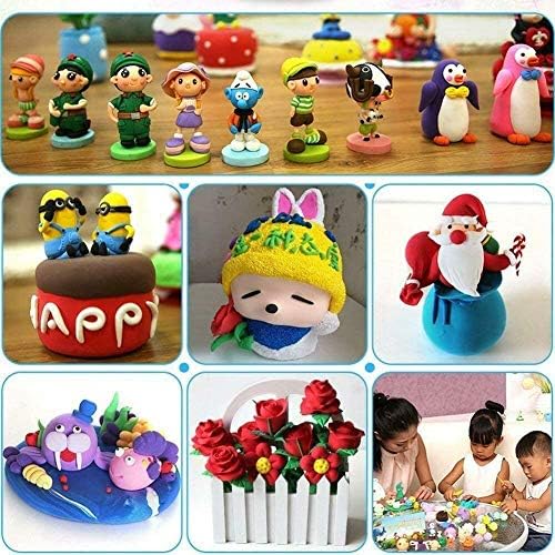 24 Colors Air Dry Clay Modeling Clay Set Magic Clay Studio Toy No-Toxic Ultra Light Clay Creative Art DIY Crafts Gift for Kids