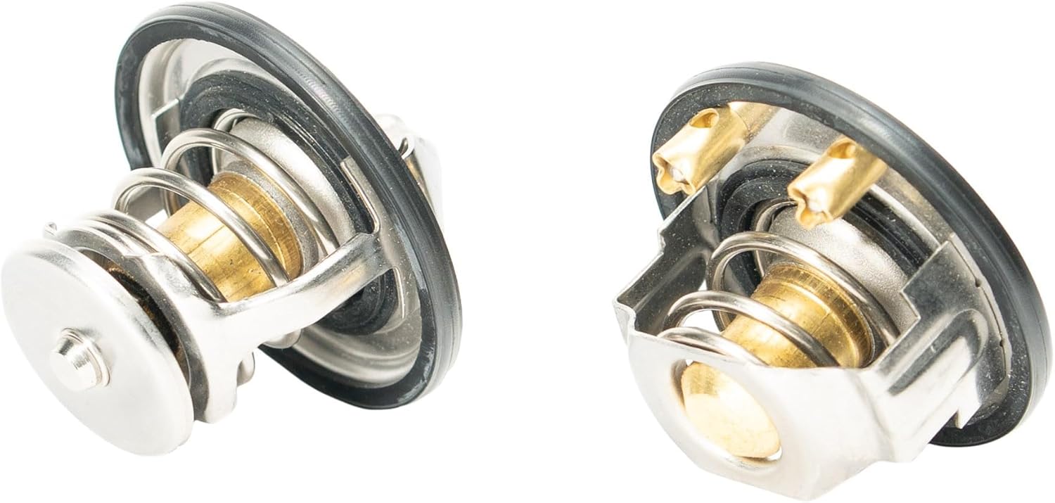 DmaxStore High Flow Coolant Thermostat Kit, 2001-2016 Chevy Silverado GMC Sierra 6.6L Duramax Diesel LB7/LLY/LBZ/LMM/LML Engine
