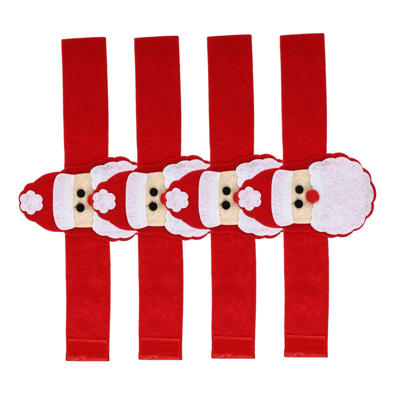MAGICLULU 6 Sätze 6 Sets Weihnachtsserviettenschnallen Dekorationen Weihnachtsserviettenringe Serviettenringe Für Stoffservietten Filzserviettenringe Weihnachtsserviettenhalter 4 Stück * 6