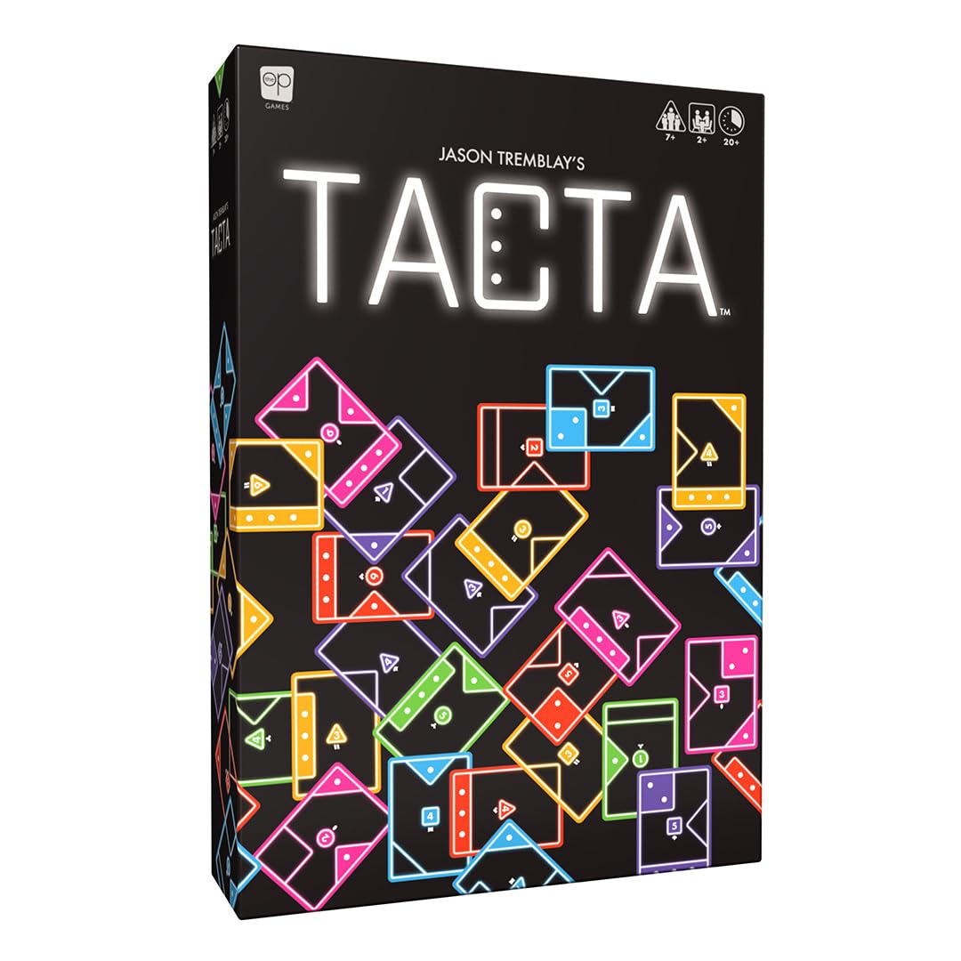 USAopoly | TACTA Multilingual | Strategiczna Gra Karciana, Obróć Przewróć Ustaw, Stale Rosnąca Plansza, Wielojęzyczne Zasady | 2 Do 8 Graczy | 20 Plus Minut