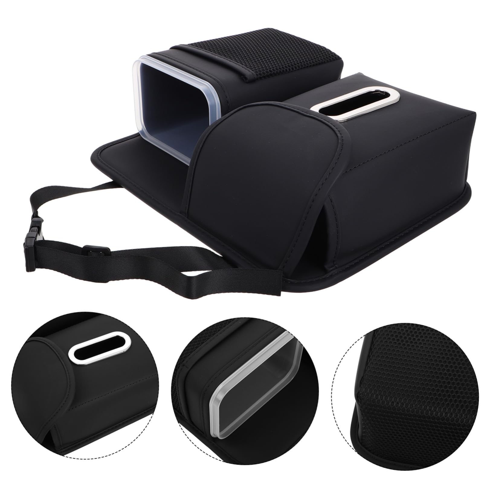 Organisateur Multifonctionnel De Siège Arrière Pour Voiture Avec Porte-mouchoirs Et Support De Gobelet De Rangement Pratique Pour Maintenir Votre Intérieur Automobile Propre Et
