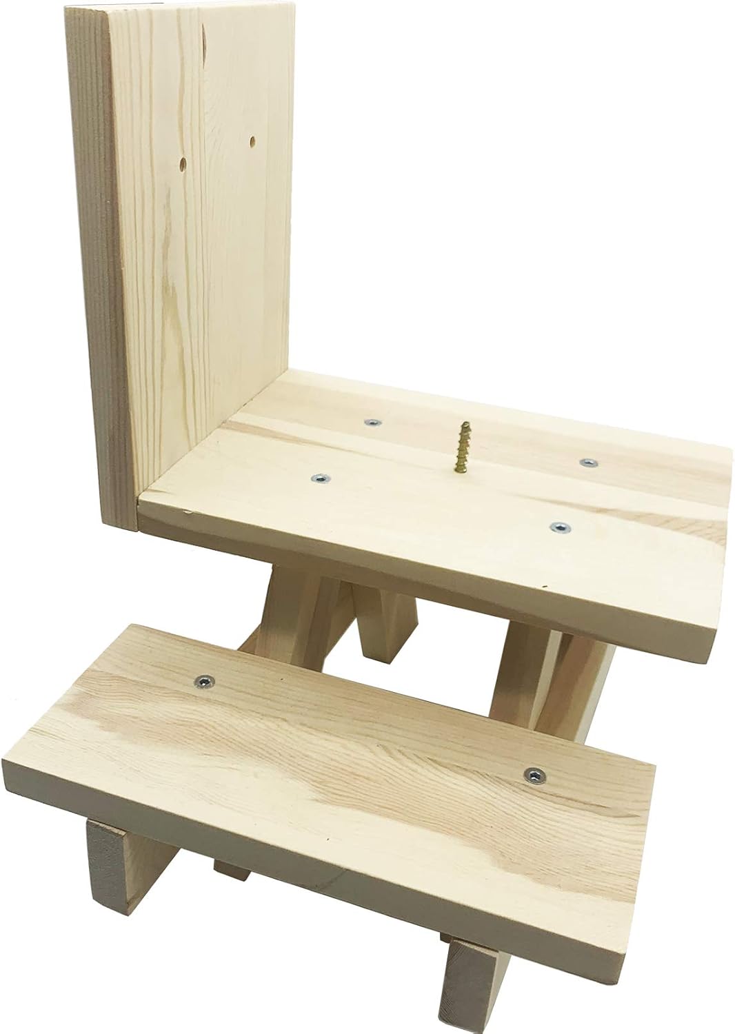 Iceyyyy Squirrel Picnic Table Feeder for Outside, Hanging Mini Picnic Table for Squirrels, Natural Wood Finish Squirrel Corn Cob Holder with Screws for Tree Mount（Assembly Required） : Patio, Lawn & Garden