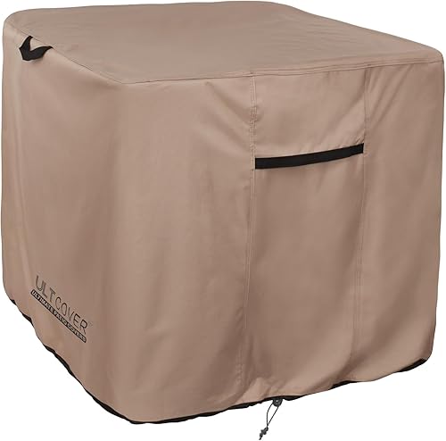 ULTCOVER Cubierta cuadrada impermeable del aire acondicionado para las unidades exteriores de la CA tamaño hasta 30W x 30D x 25H pulgadas