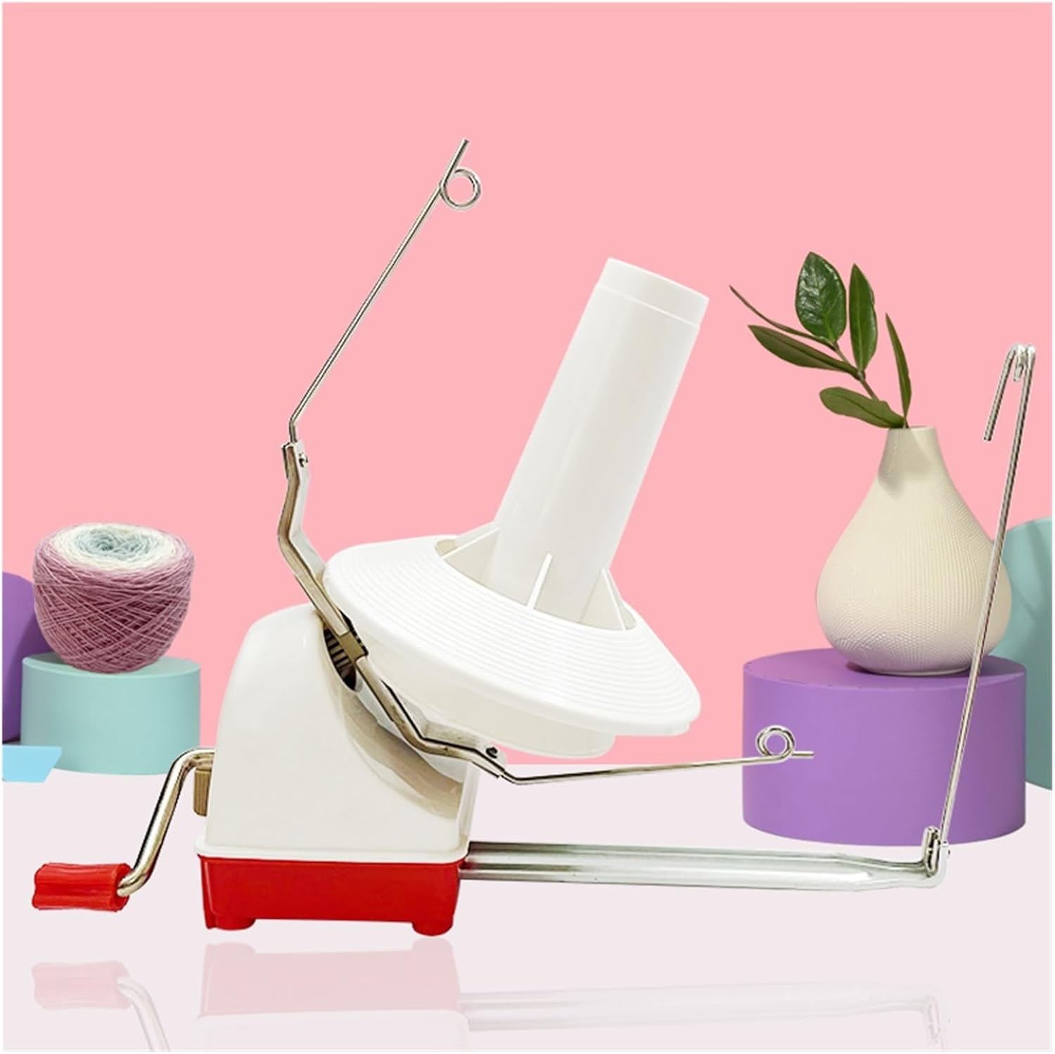 Bobbin Winder Machine, Manual Household Yarn Winding Machine Twisting and Sewing Accessories Weaving Tools Yarn Ball Winder