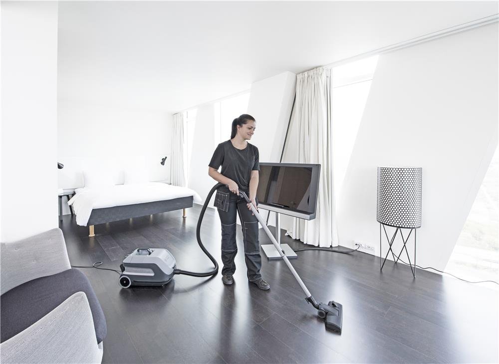 Nilfisk Aspirateur à Sec VP600 HEPA STD 3 EU (pour hôtels/Bureaux/Restaurants, Puissance d'aspiration (W) 730/330, avec Filtre et Sac filtrant, régulation de Vitesse à 2 Niveaux 41600861