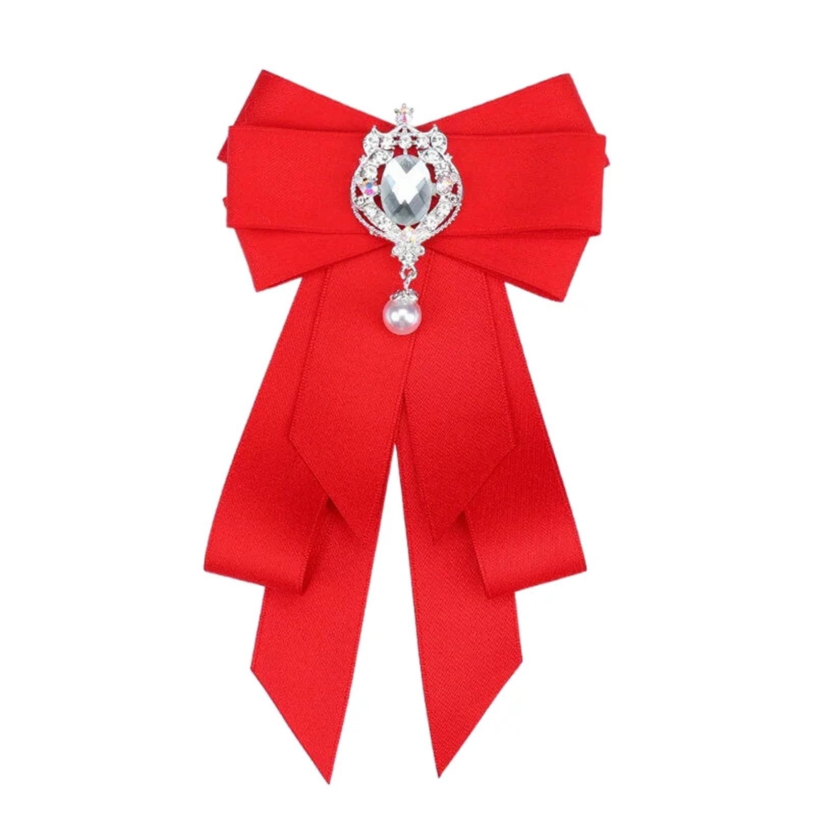Nœud papillon strass rétro pour rompre l'austérité du tailleur - 8